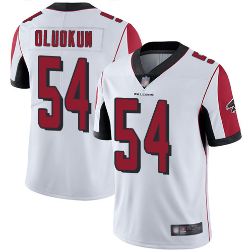 Atlanta Falcons Limited White Men Foye Oluokun Road Jersey NFL Football #54 Vapor Untouchable->youth nfl jersey->Youth Jersey